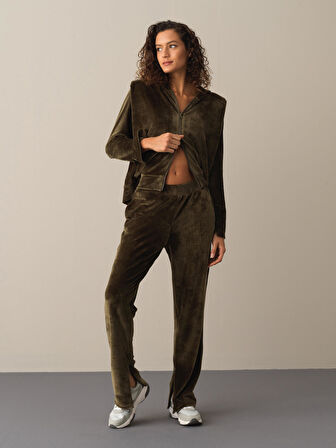 Xint Haki Kadife Sweat Pantolon