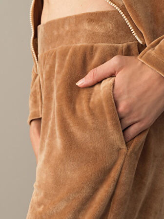 Xint Camel Kadife Sweat Pantolon