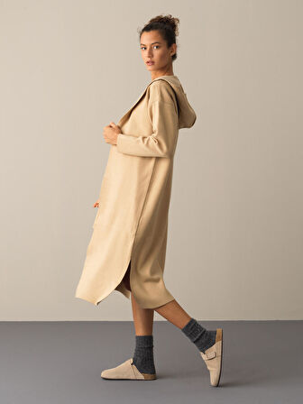 Xint Bej Regular Fit Uzun Hırka
