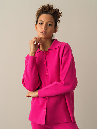 Xint Fuşya Regular Fit Triko Pantolon