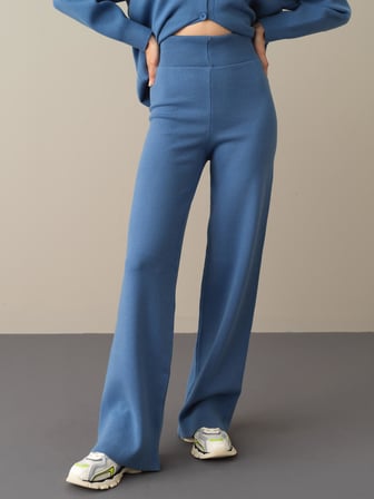 Xint Mavi Regular Fit Triko Pantolon