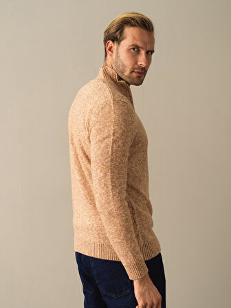 Xint Camel Regular Fit Triko Hırka