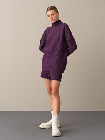 Xint Mor Dik Yaka Oversize Kazak