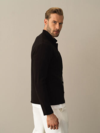 Xint  Siyah Cep Detaylı Hırka