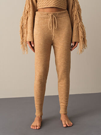 Xint Camel Regular Fit Triko Pantolon