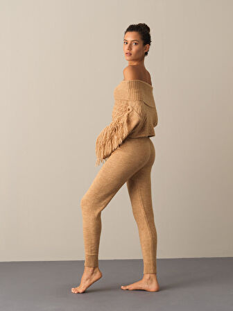 Xint Camel Regular Fit Triko Pantolon