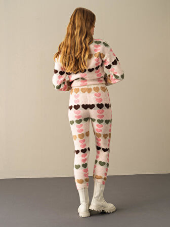 Xint Ekru Regular Fit Triko Pantolon