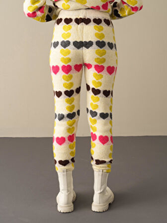 Xint Sarı Regular Fit Triko Pantolon