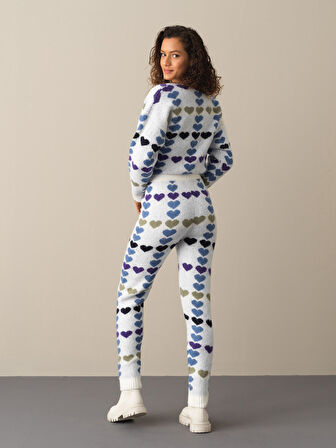 Xint Mavi Regular Fit Triko Pantolon