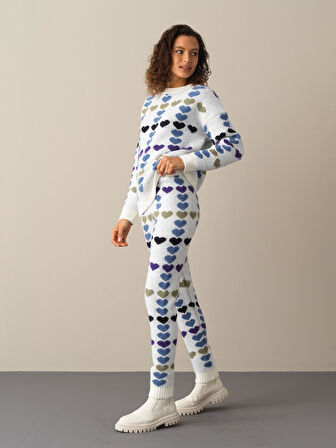 Xint Mavi Regular Fit Triko Pantolon