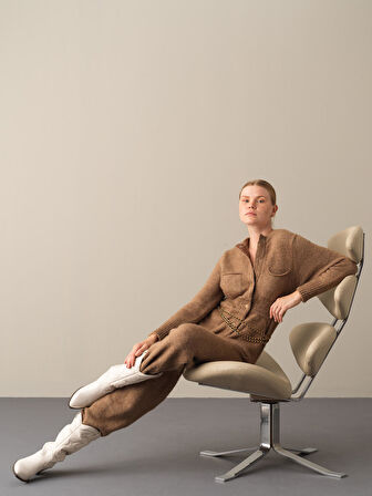 Xint Camel Regular Fit Cepli Triko Tulum