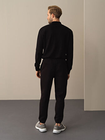 Xint Siyah Basic Sweat Pantolon