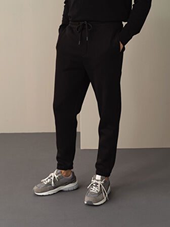 Xint Siyah Basic Sweat Pantolon