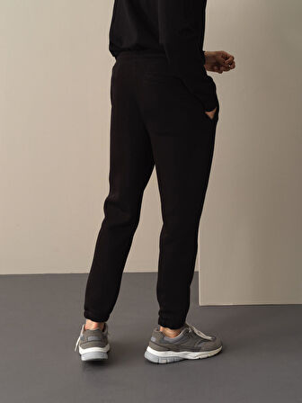 Xint Siyah Basic Sweat Pantolon