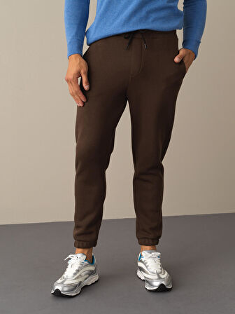 Xint Kahverengi Basic Sweat Pantolon