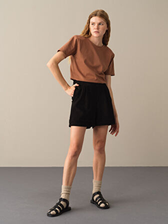 Xint Siyah Regular Fit Şort