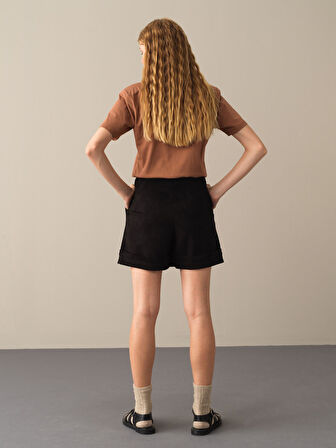 Xint Siyah Regular Fit Şort