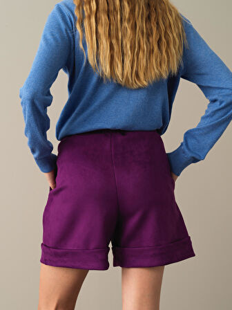 Xint Mor Regular Fit Şort