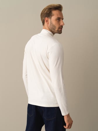 Xint Beyaz Slim Fit Modal Basic Tişört