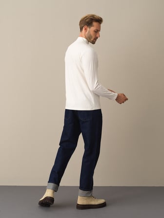 Xint Beyaz Slim Fit Modal Basic Tişört