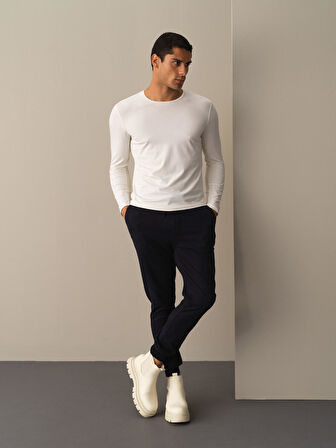 Xint Beyaz Modal Basic Tişört