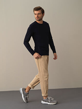 Xint Lacivert Modal Basic Tişört