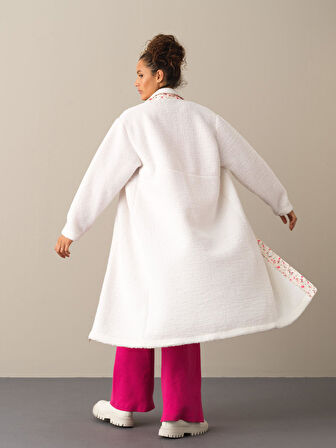 Xint Beyaz Oversize Polar Sweatmont