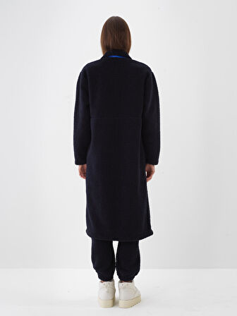 Xint Lacivert Oversize Polar Sweatmont