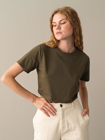 Xint Haki Regular Fit Modal Basic Crop