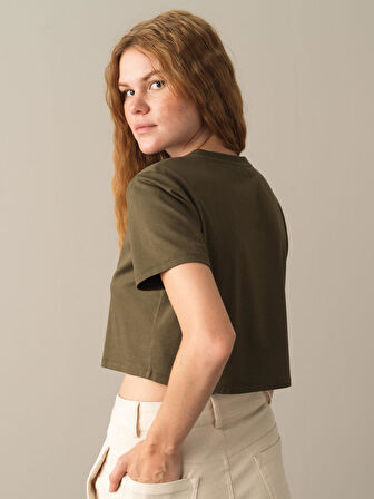 Xint Haki Regular Fit Modal Basic Crop