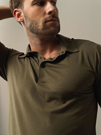 Xint Haki Slim Fit Modal Basic Tişört