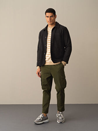 Xint Antrasit Regular Fit Cepli Ceket