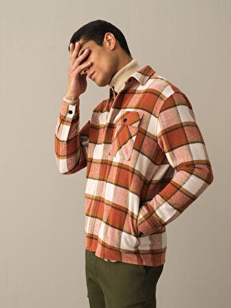 Xint Camel Oversize Fermuarlı Gömlek Ceket