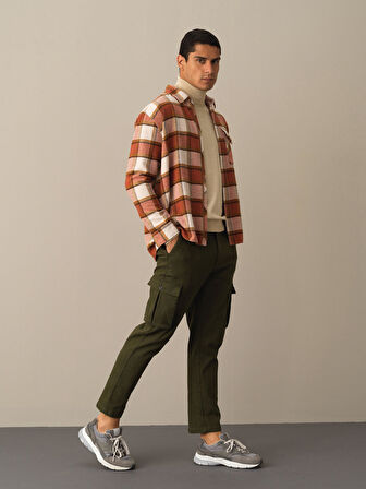 Xint Camel Oversize Fermuarlı Gömlek Ceket