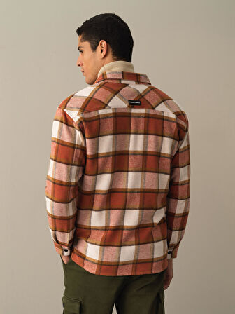 Xint Camel Oversize Fermuarlı Gömlek Ceket
