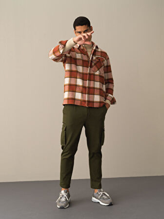 Xint Camel Oversize Fermuarlı Gömlek Ceket