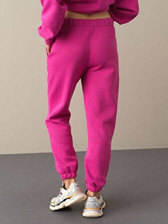 Xint Fuşya Basic Sweat Pantolon