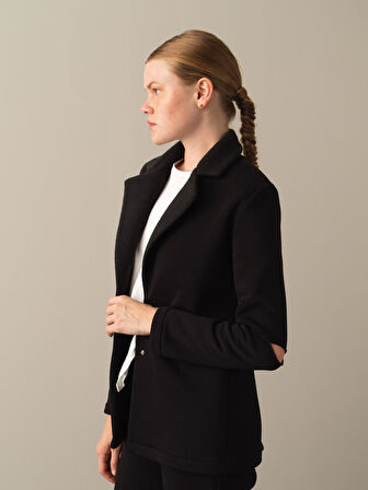 Xint Siyah Pamuklu Regular Fit Ceket