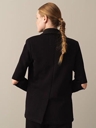 Xint Siyah Pamuklu Regular Fit Ceket