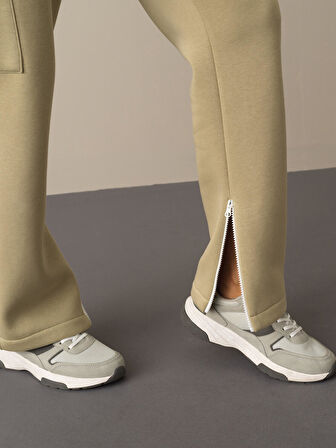 Xint Yeşil Kargo Cep Sweat Pantolon