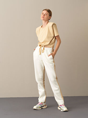 Xint Bej Oversize Vatkalı Tişört