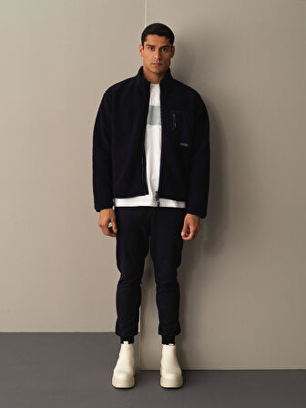 Xint Lacivert Oversize Kuzu Mont