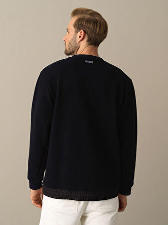 Xint Lacivert Regular Fit Polar Sweatshirt