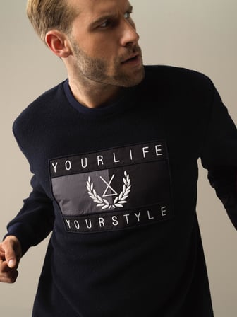 Xint Lacivert Regular Fit Polar Sweatshirt