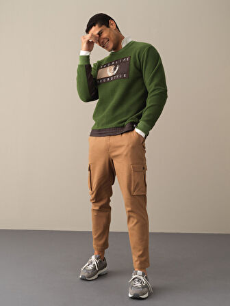 Xint Yeşil Regular Fit Polar Sweatshirt