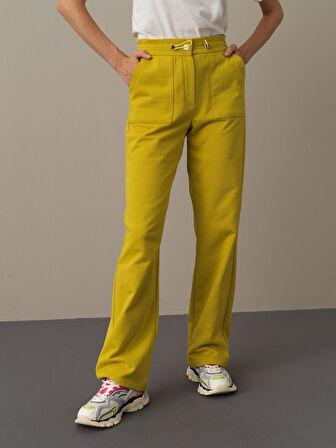 Xint Sarı Oversize Sweat Pantolon