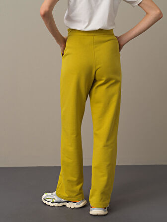Xint Sarı Oversize Sweat Pantolon