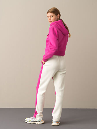 Xint Fuşya Pamuklu Oversize Sweatshirt