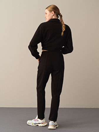 Xint Siyah Regular Fit Sweat Pantolon