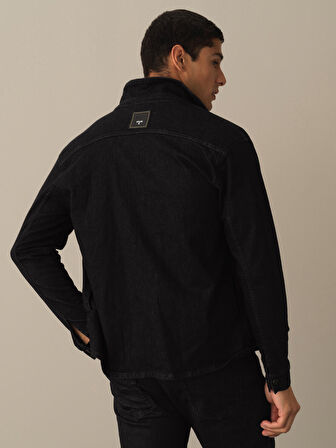 Xint Siyah Regular Fit Denim Gömlek Ceket